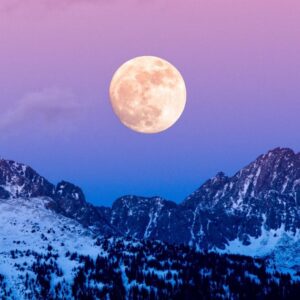 Plateau des Glières - Pleine lune